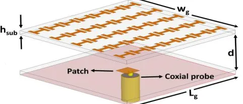 Figure 2.10                                                                  : The geometry of the proposed FP antenna structure 