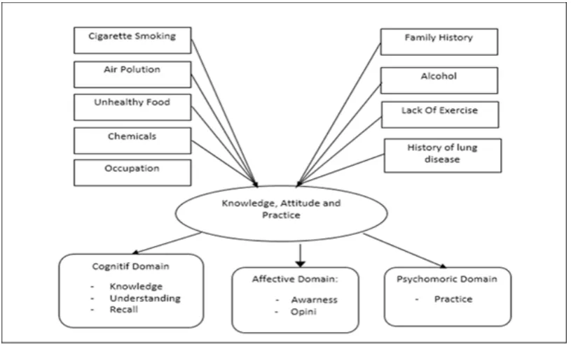 Figure 1. The Concept of Lung Cancer Risk Factors on Knowledge, Attitude and Action