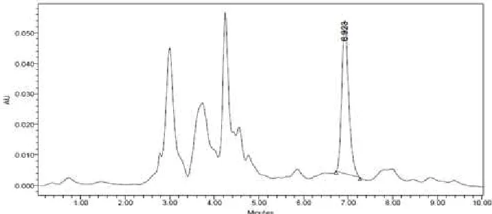 Figure 5: The chromatograms of essential oil from ginger extract at optimum condition 