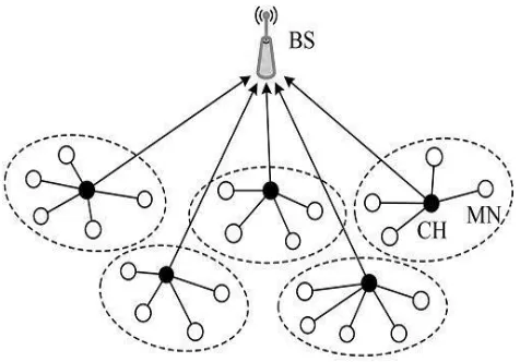 Figure 2.6: cluster head selection (Liu, 2012) 