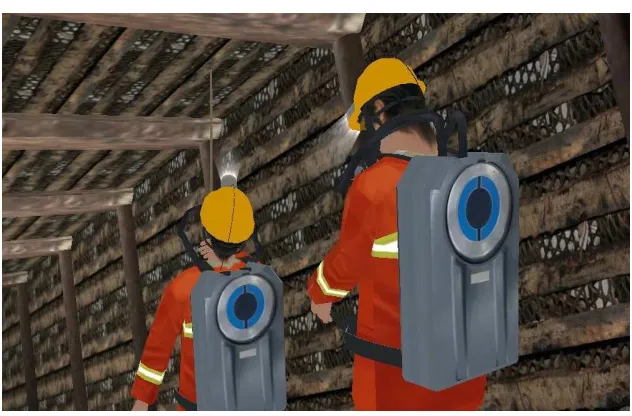 Fig. 6: The scene diagram of coal mine gas explosion   
