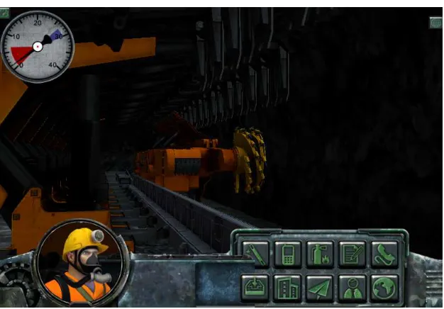 Fig. 9: The scene diagram of coal mining face   