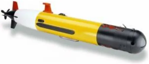 Figure 1.3: UUV: REMUS 100 applications include mine countermeasure, harbour security and debris field mapping 