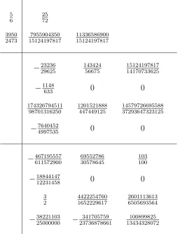 Table 2: Coeﬃcients for ETSRKN4(3) method represented by Butcher array