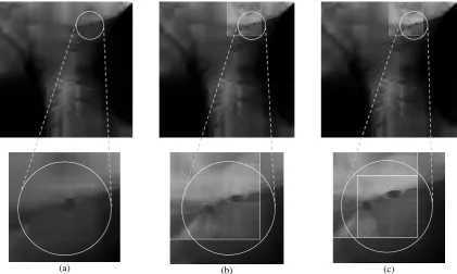 Figure 3. The digital image processing and transmission: (a) the image is sent across the low communications channel to the user; (b) lossless encoding (SPIHT) is applied to the image, whereupon compressed image is sent to the user; (c) the proposed locally progressive digital image encoding and transmitting approach 