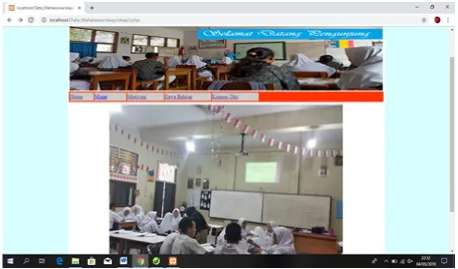 Figure 2.  Front Page E-Interest Assessment System in Physics Subjects 