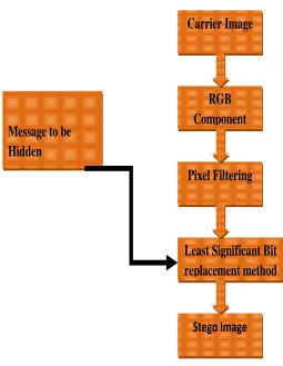 Figure 2.3: Algorithm of Least Significant Bit [19]. 
