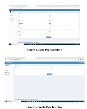 Figure 4. Main Page Interface 
