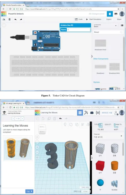 Figure 5.  Tinker CAD for Circuit Diagram 
