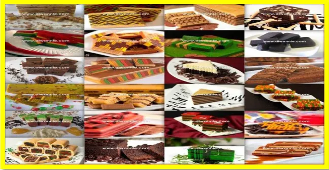 Figure 1.1 : Various types of  kek lapis 