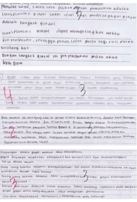 Figure 2.  The Example of Student Answers 