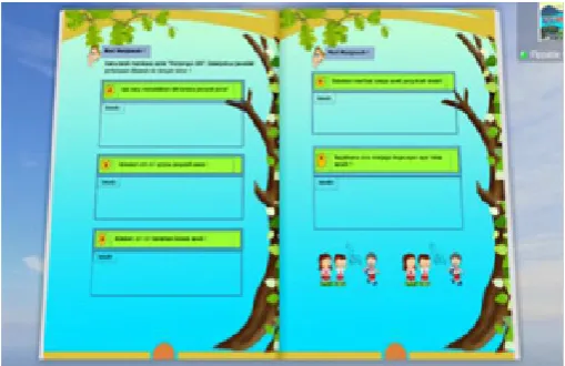 Figure 4.  Indicator Pages and Learning Objectives the 3D page flip the ethnoconstructivism e-module 