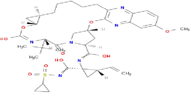 Fig 1: Grazoprevir structure. 