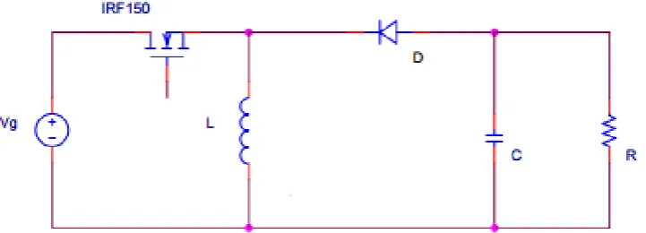 Figure 2.4: General buck boost converter circuit  