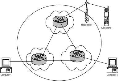 Fig. 1: Communication structure of computer network 