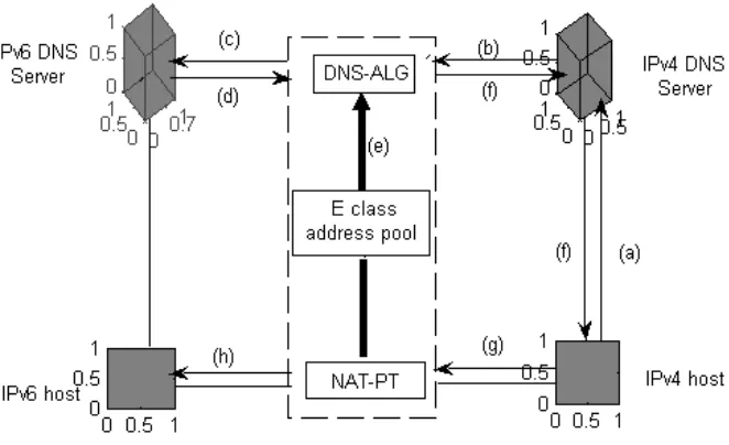 Fig. 1: The schematic diagram of DNS-ALG working model  