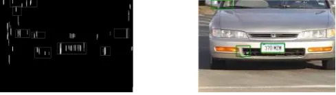 Figure 6.    (a)Vertical lines in rectangle                  (b)Precise detection   