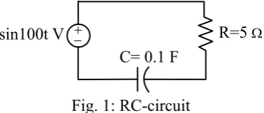 Fig. 1: RC-circuit 