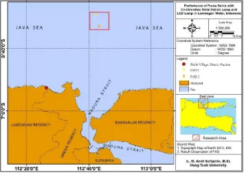 Figure 4.  Map of research location and fishing ground. 
