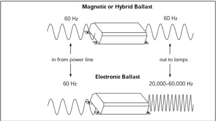 Figure 2. 4: Operating Frequencies (in Hertz of Ballasts)