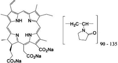 Fig. 1. Complex of chlorin e6–PVP (Photolon) [16]