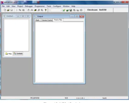 Figure 13: MPLAB window 