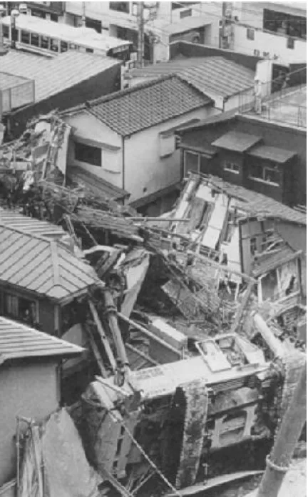 Fig. 1: “The Construction Accident” in Japan (1991)  2. Challenges using Conventional Piling 