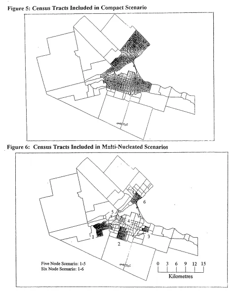 Figure 5: Census Tracts Included in Compact Scenario