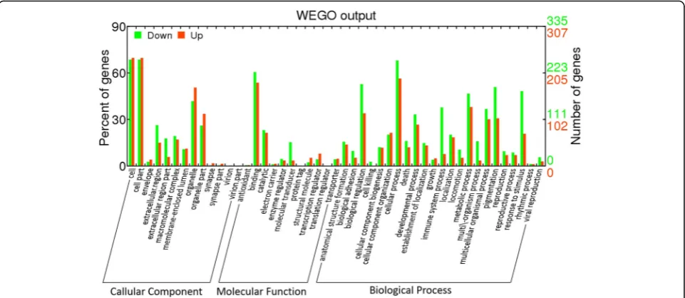 Fig. 4 Characterisation of 10 differentially expressed genes by quantitative real-time PCR (qRT-PCR)