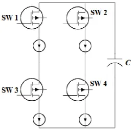 Figure 3.6 Voltage source inverter circuit 