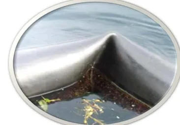 Figure 1. Common failure mode of the float collar for fish cage.  