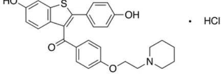 Fig. 1: Structure of Raloxifene HCl  