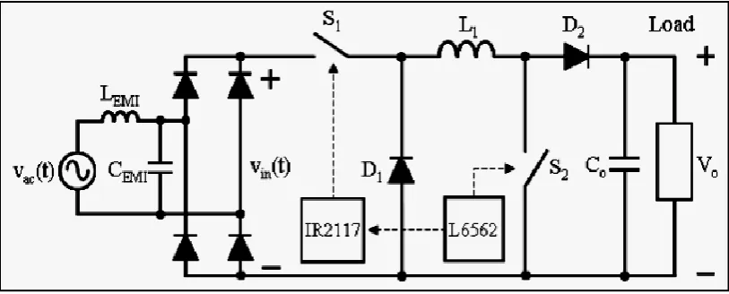 Figure 2.7: Prototype Circuit for the Proposed BCM Non-Inverting Buck 