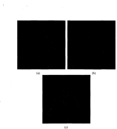 Fig. (c> 5. Result of detection by using different threshold, Th. (a) Th = 1. (b) Th = 5