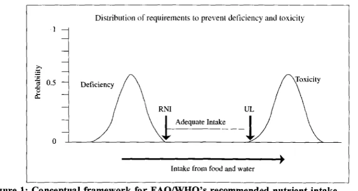 Figure -Source: FAOIWHO 1: Conceptual framework for FAO/WHO's recommended nutrient intake -- (2002) 