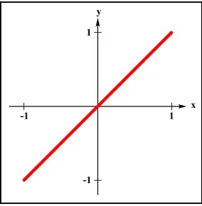 Figure 2.2: The linear function 