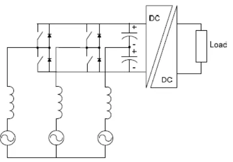 Figure 2. 6 - Four Switches Boost Power Converter 