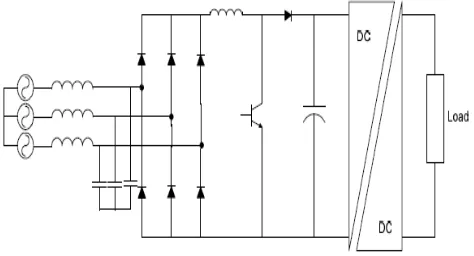 Figure 2. 8 - Single Switch Boost Power Converter 