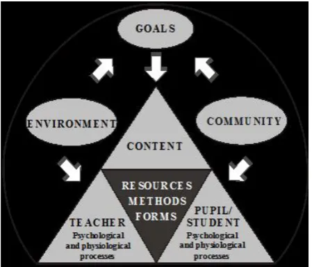 Figure 2.  The didactic triangle in terms of neurodidactics 