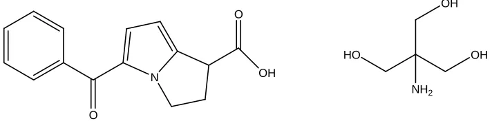 Fig. 2: Structure of Ketorolac Tromethamine 