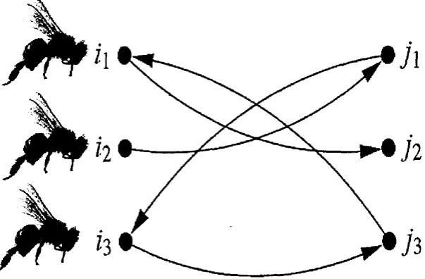 Figure 2.8: Heuristic matching model based Bee Colony. 