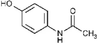 Figure 1: Chemical Structure of Acetaminophen  