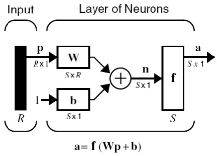 Figure 2.8: Layer of S Neurons, Abbreviated Notation. [16] 