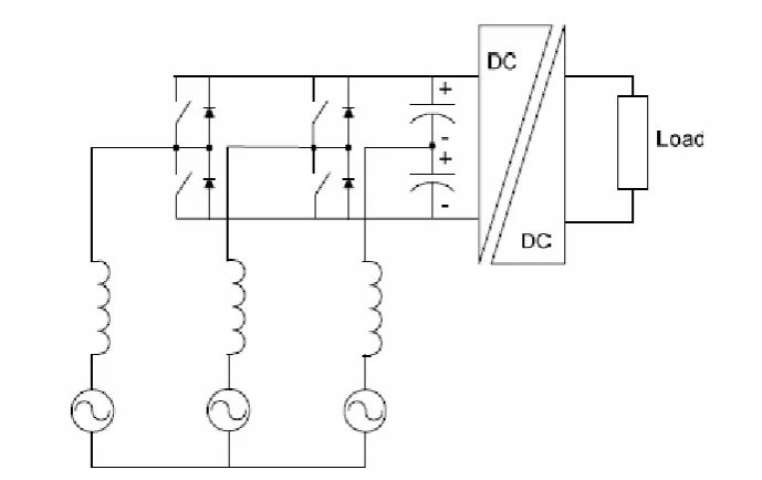 Figure 2.2: Four Switch Boost Power Converter System 