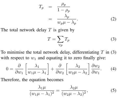 Figure 2.Queueing model with two incoming requests.