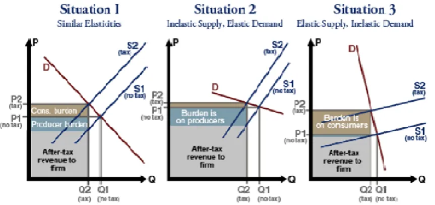 Figure 1.  Consumption Tax Incidence 