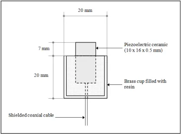Figure 1: Schematic diagram of a bender element probe. 
