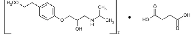 Fig.  1. Metoprolol succinate Structural formula. 