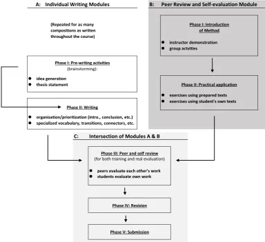 Figure 4: Flowchart representing integration of the “Peer Review & Self-evaluation Module”  