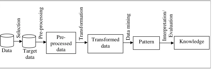 Figure 1.1. The processes of KDD [3] 